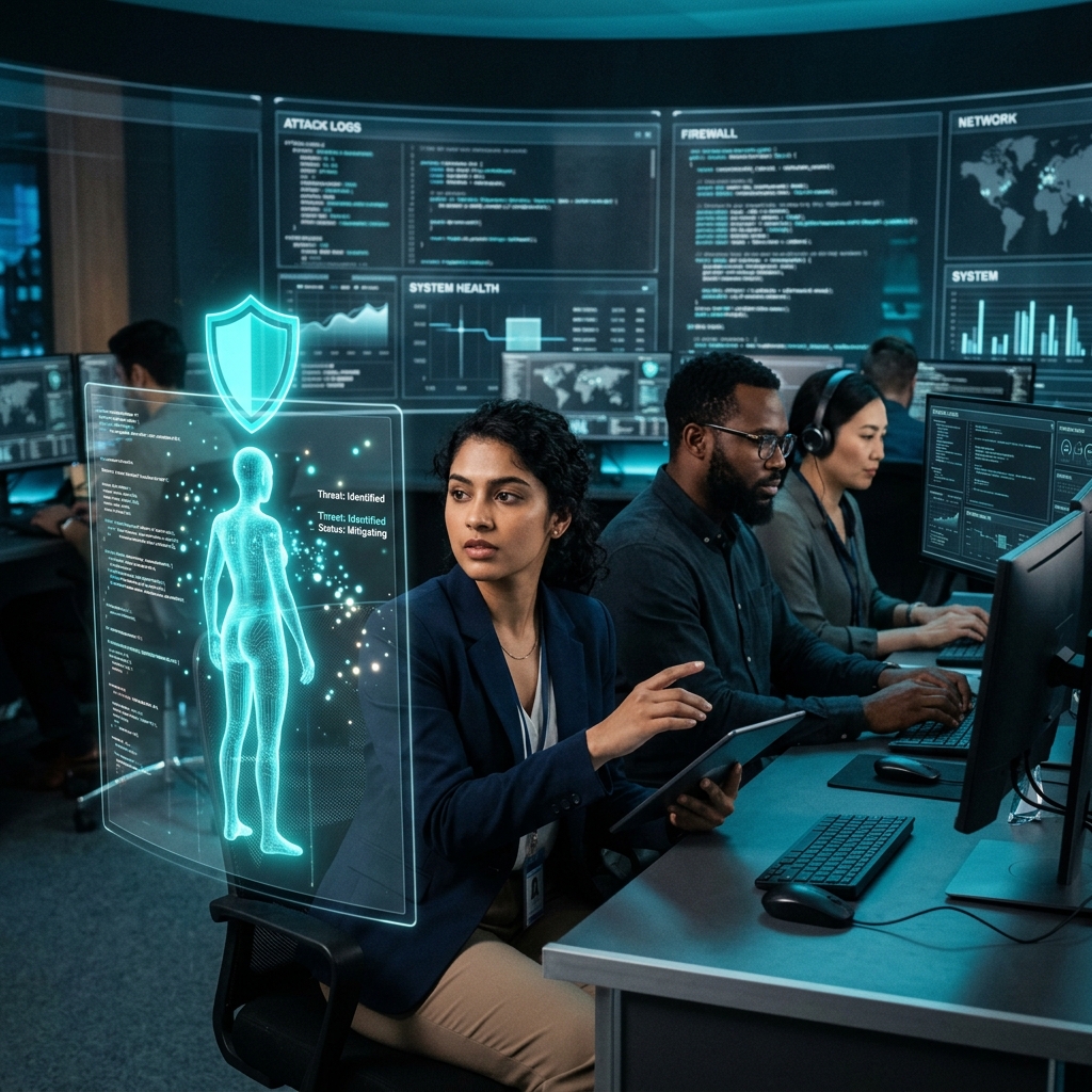 AI agents working on cybersecurity operations